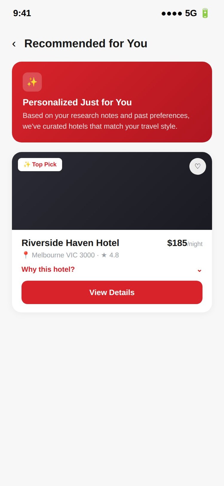 MakeMyTrip StaySense screen